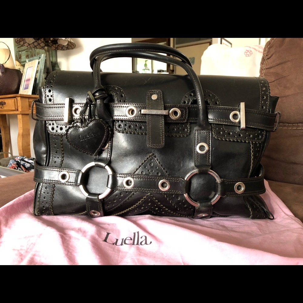 Luella Giselle leather bag🌟rare lace cut🌟
